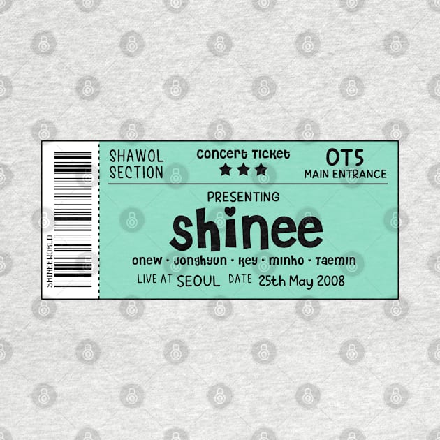 SHINee Concert Ticket by skeletonvenus